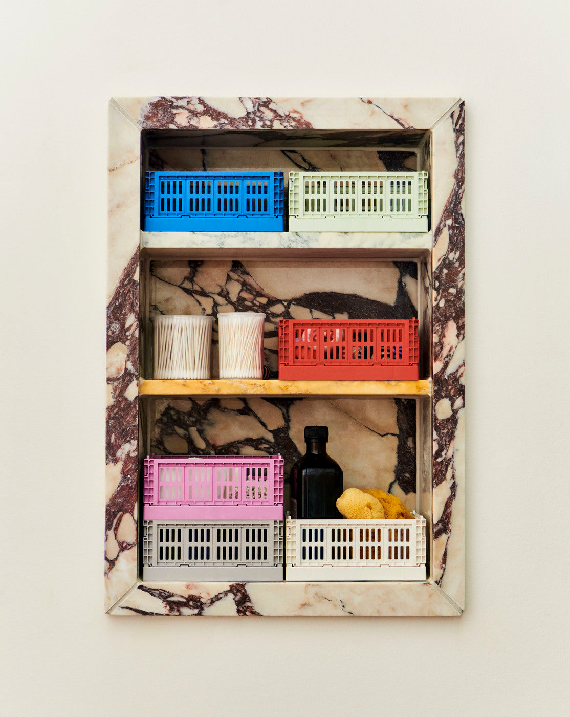 Colour Crate Mini kasse, 2 stk. - Electric blue